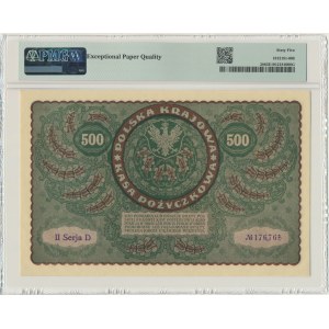 500 marks 1919 - II Series D - PMG 65 EPQ - rarer