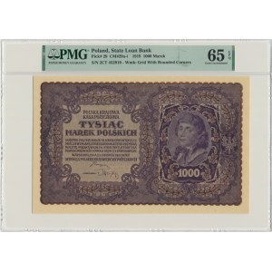 1.000 marek 1919 - II Serja CT - PMG 65 EPQ