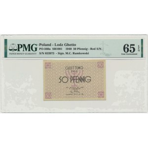50 fenig 1940 - numérateur rouge - PMG 65 EPQ