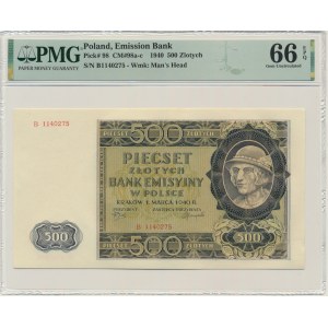 500 Gold 1940 - B - PMG 66 EPQ