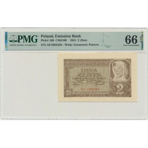 2 złote 1941 - AE - PMG 66 EPQ