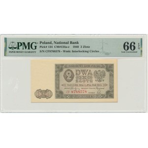 2 gold 1948 - CF - PMG 66 EPQ