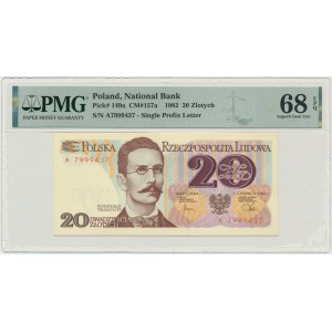 20 złotych 1982 - A - PMG 68 EPQ