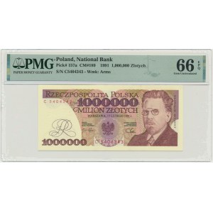 1 milion złotych 1991 - C - PMG 66 EPQ - rzadka seria
