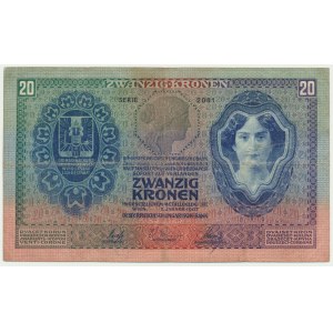 Austria, 20 Kronen 1907