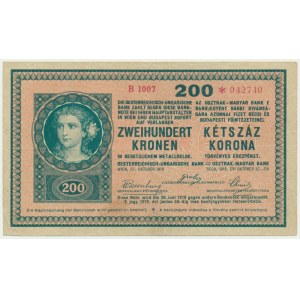 Austria, 200 koron 1918