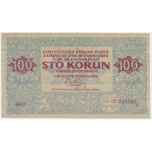 Czechosłowacja, 100 koron 1919 - falsyfikat z epoki -