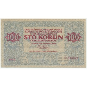 Československo, 100 korún 1919 - dobový falzifikát -