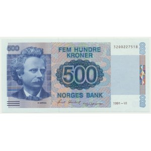 Norway, 500 Kroner 1991