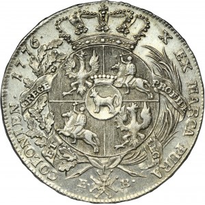 Poniatowski, Thaler Varsovie 1776 EB - Variante 33.h2 - DAME