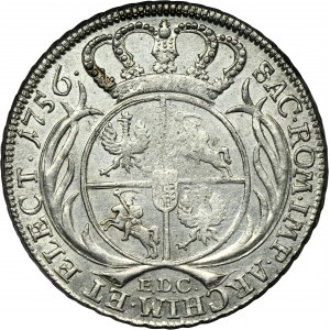 Augustus III of Poland, Thaler Leipzig 1756 EDC - VERY RARE
