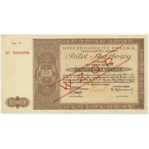 3.65% Treasury Ticket, Issue I, 1945, 50,000 zloty - MODEL