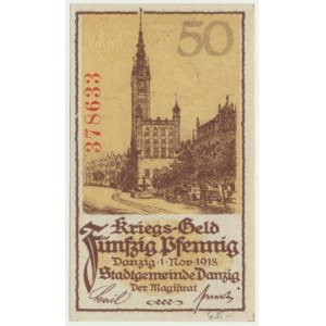 Danzig, 50 Pfennig 1918