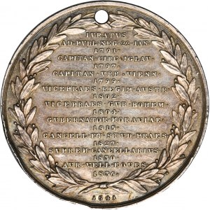 Austria, Ferdynand I, Medal 50. rocznica służby Antona Friedricha Grafa Mittrovsky von Mittrovitza i Nemischla 1841