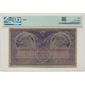 Czechoslovakia, 100 Korun 1919 - PMG 30 - RARE