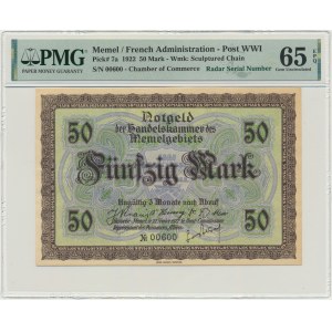 Memel, 50 Mark 1922 - PMG 65 EPQ