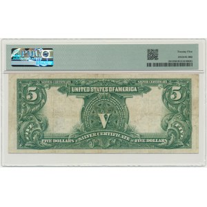 USA, Silver Certificate, 5 dolarów 1899 - Speelman & White - PMG 25