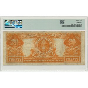 USA, Gold Certificate, 20 dolarów 1922 - Speelman & White - PMG 25