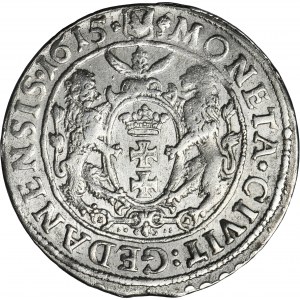 Sigismund III Vasa, 1/4 Thaler Danzig 1615 - RARE