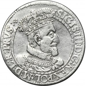 Sigismund III Vasa, 1/4 Thaler Danzig 1617 - PRVS:⠛ - RARE