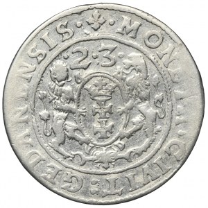 Sigismund III Vasa, 1/4 Thaler Danzig 1623 - PR•