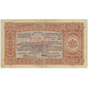 Bulgaria, 1.000 Leva 1943