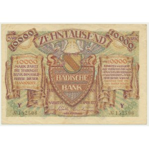 Germany, Manheim, 10.000 Mark 1923