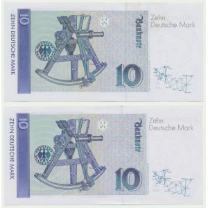 Niemcy, BDR, 10 marek 1993-99 (2 szt.)