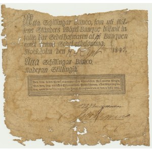 Sweden, Riksdaler Banco, 8 Schillingar 1847