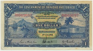 Trinidad & Tobago, 1 Dollar 1949 - rare date