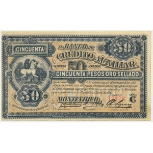 Urugwaj, 50 peso 1887