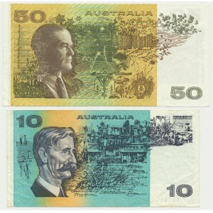 Australia, lot 10-50 Dollars (1989-94)(2 pcs.)