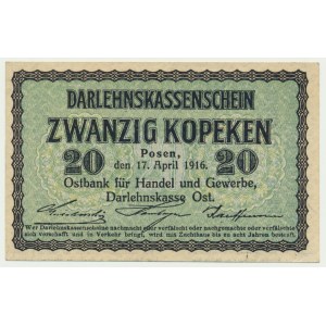 Poznań, 20 kopiejek 1916