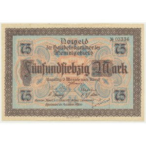 Memel, 75 mark 1922