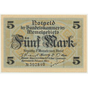 Memel, 5 Mark 1922