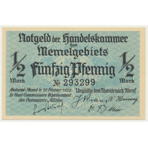 Memel (Kłajpeda), 1/2 marki 1922
