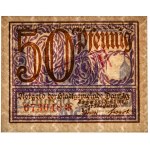 Gdańsk, 50 fenigów 1919 - fioletowy - rzadszy ze stemplem UNGULTIG