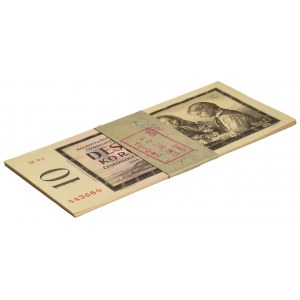 Czechosłowacja, niepełna paczka bankowa 10 koron 1960 (16 szt.)