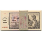 Czechoslovakia, incomplete bank pack 10 Korun 1960 (16 pcs.)