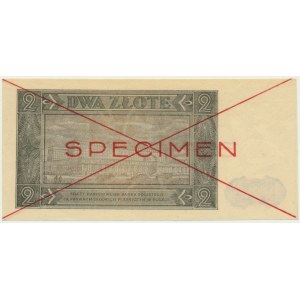 2 złote 1948 - SPECIMEN - B 1234567 -