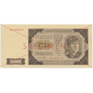 500 Gold 1948 - SPECIMEN - AA -.