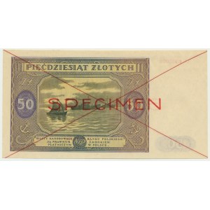 50 zloty 1946 - SPECIMEN - A -.