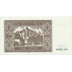 Krakowiak, 1,000 gold 1941 - MCSM 169 -.