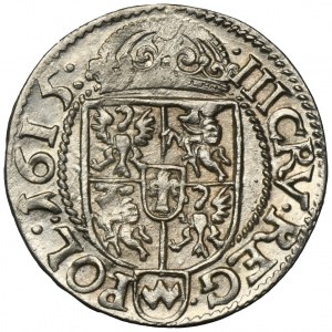 Sigismund III Vasa, 3 Kreuzer Krakau 1615 - POL