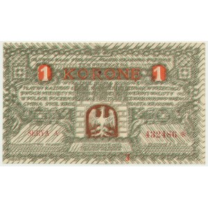 Cracovie, 1 couronne 1919 - A -