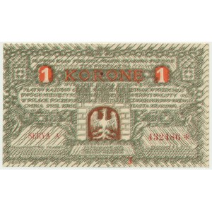 Krakow, 1 crown 1919 - A -.