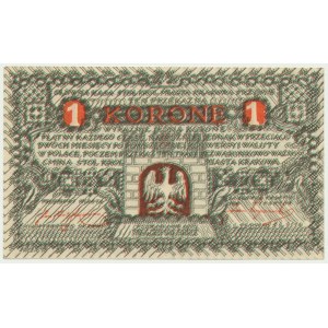 Krakow, 1 crown 1919 - A -.