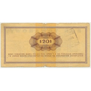 Pewex, 20 dolarów 1969 - Eh - rzadszy wariant