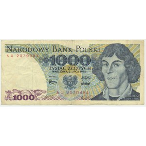 1,000 PLN 1975 - AU -.