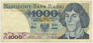 1.000 złotych 1975 - AU -